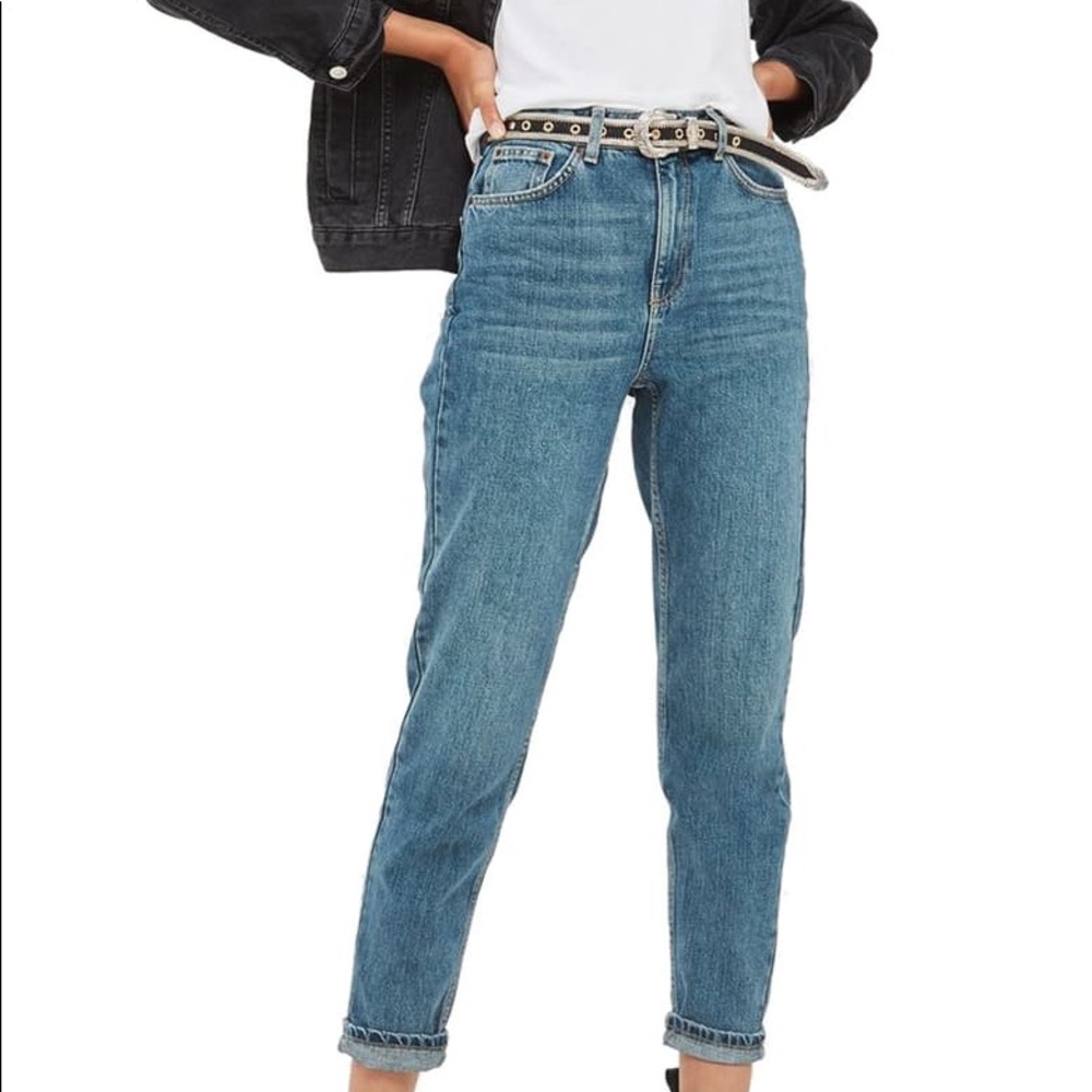 Topshop Moto Petite Mom Jeans